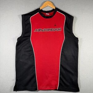 Jordan Brand Air Jordan Sleeveless Mesh Basketball Jersey Red Black XL F41205NAC